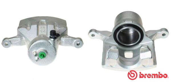 Bromsok, framaxel vänster, Bakom axeln Brembo F 30 192 BREMBO