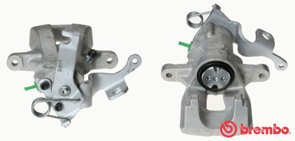 Bromsok, Bakaxel, Vänster, Bakom axeln Brembo F 61 268 BREMBO