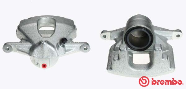 Bromsok, Framaxel, Framför axeln, Höger, Bakom axeln Brembo F 83  BREMBO
