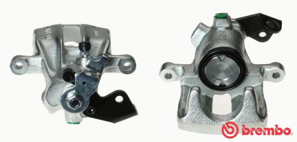Bromsok, Bakaxel, Vänster, Bakom axeln Brembo F 85 104 BREMBO