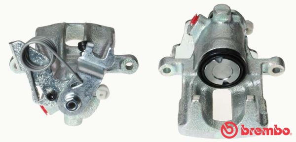 Bromsok, Bakaxel, Vänster, Bakom axeln Brembo F 85 126 BREMBO