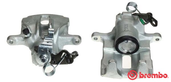 Bromsok, Bakaxel höger, Bakom axeln Brembo F 85 163 BREMBO