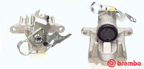 Bromsok, Bakaxel vänster, Bakom axeln Brembo F 85 166 BREMBO