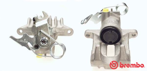 Bromsok, Bakaxel höger, Bakom axeln Brembo F 85 167 BREMBO