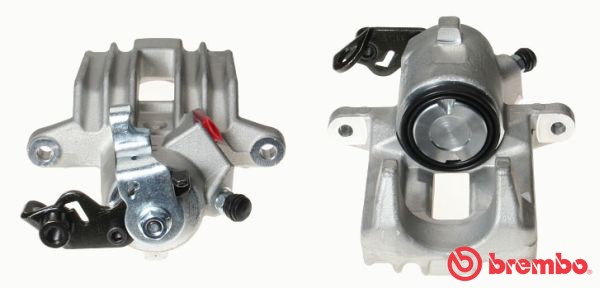 Bromsok Solid, Bakaxel vänster, Bakom axeln Brembo F 85 176 BREMBO