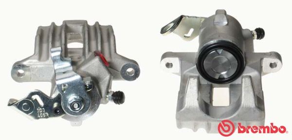 Bromsok Solid, Bakaxel vänster, Bakom axeln Brembo F 85 178 BREMBO