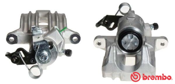 Bromsok, Bakaxel, Vänster, Bakom axeln Brembo F 85 196 BREMBO