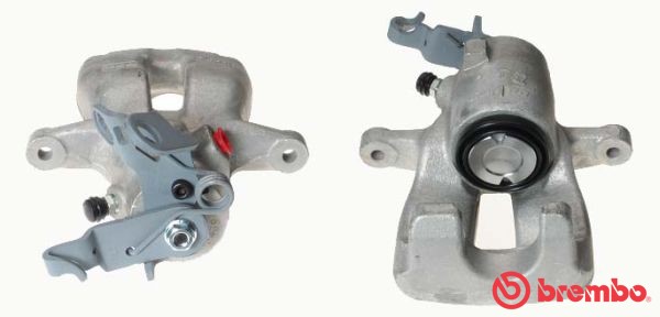 Bromsok, Bakaxel vänster, Framför axeln Brembo F 85 240 BREMBO