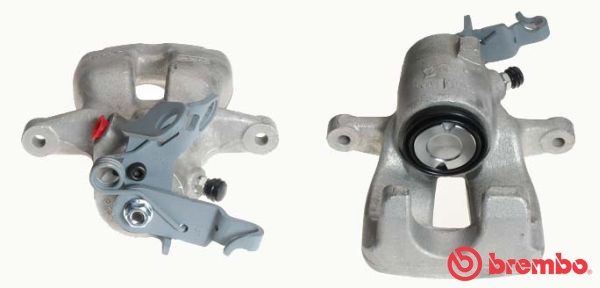 Bromsok, Bakaxel höger, Framför axeln Brembo F 85 241 BREMBO