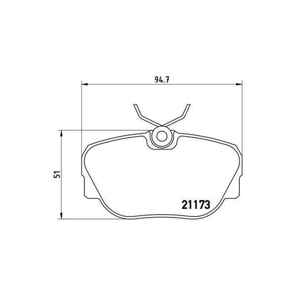 Bromsbeläggsats Brembo P 06 010 BREMBO