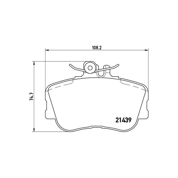 Bromsbeläggsats Brembo P 06 017 BREMBO
