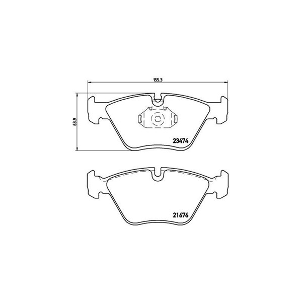 Bromsbeläggsats Brembo P 06 042 BREMBO