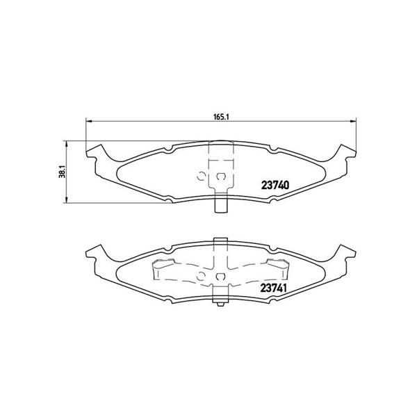 Bromsbeläggsats Brembo P 11 009 BREMBO