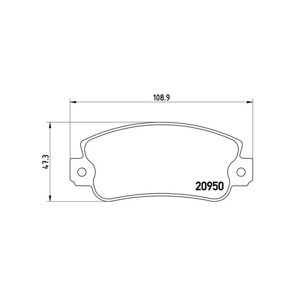 Bromsbeläggsats Brembo P 23 021 BREMBO