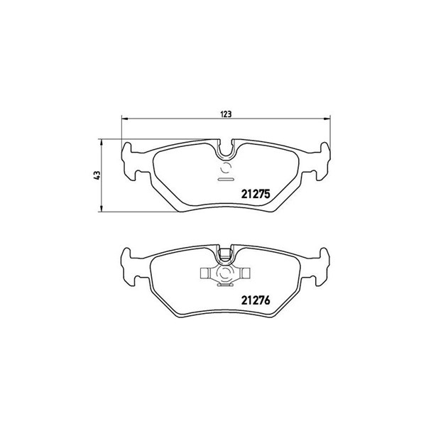 Bromsbeläggsats Brembo P 23 062 BREMBO