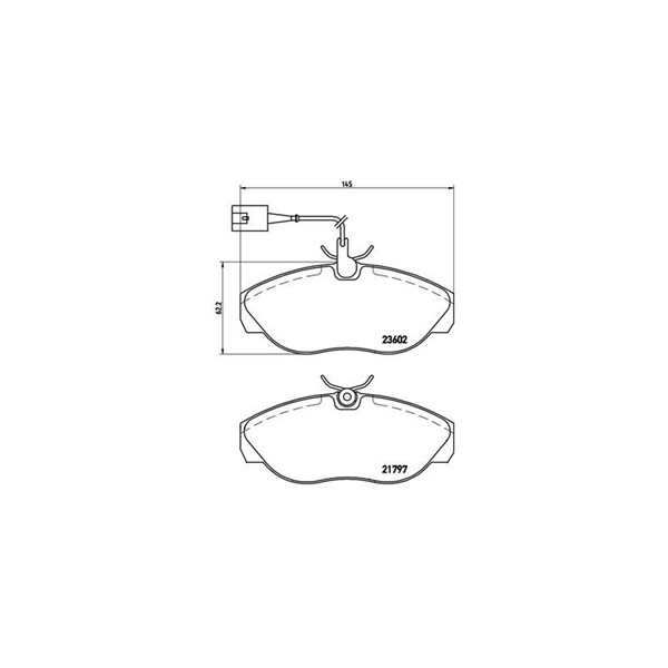 Bromsbeläggsats, Framaxel Brembo P 23 083 BREMBO Bromsbeläggsats, Framaxel Brembo P 23 083 BREMBO