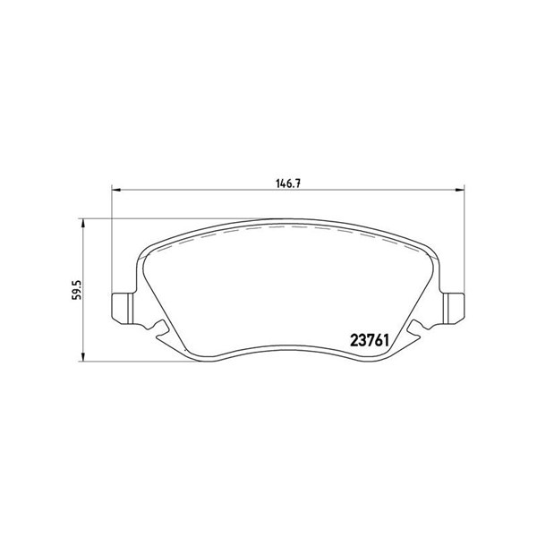 Bromsbeläggsats Brembo P 23 088 BREMBO