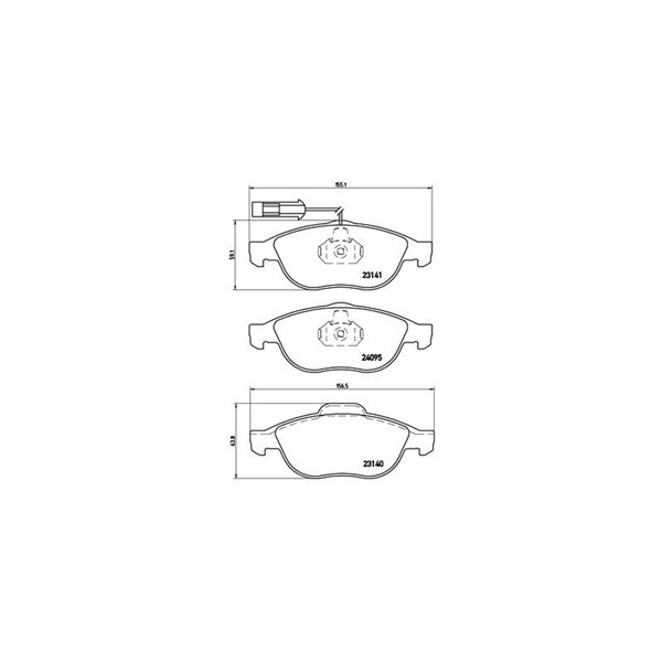 Bromsbeläggsats Brembo P 23 114 BREMBO Bromsbeläggsats Brembo P 23 114 BREMBO