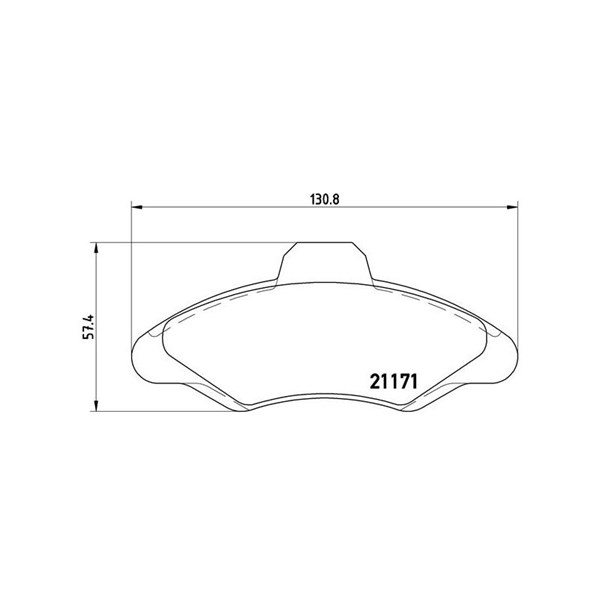 Bromsbeläggsats Brembo P 24 029 BREMBO