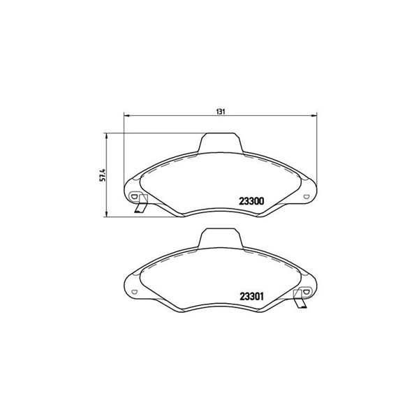 Bromsbeläggsats Brembo P 24 045 BREMBO
