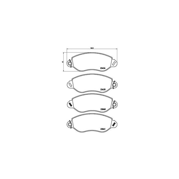 Bromsbeläggsats, Framaxel Brembo P 24 053 BREMBO