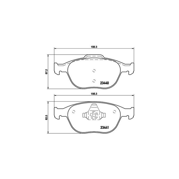 Bromsbeläggsats, Framaxel Brembo P 24 058 BREMBO Bromsbeläggsats, Framaxel Brembo P 24 058 BREMBO