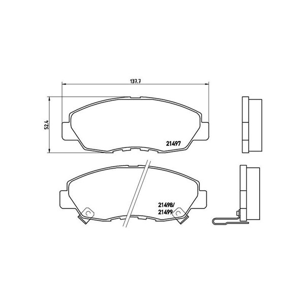 Bromsbeläggsats, Framaxel Brembo P 28 042 BREMBO Bromsbeläggsats, Framaxel Brembo P 28 042 BREMBO