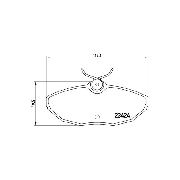 Bromsbeläggsats, Bakaxel Brembo P 36 013 BREMBO
