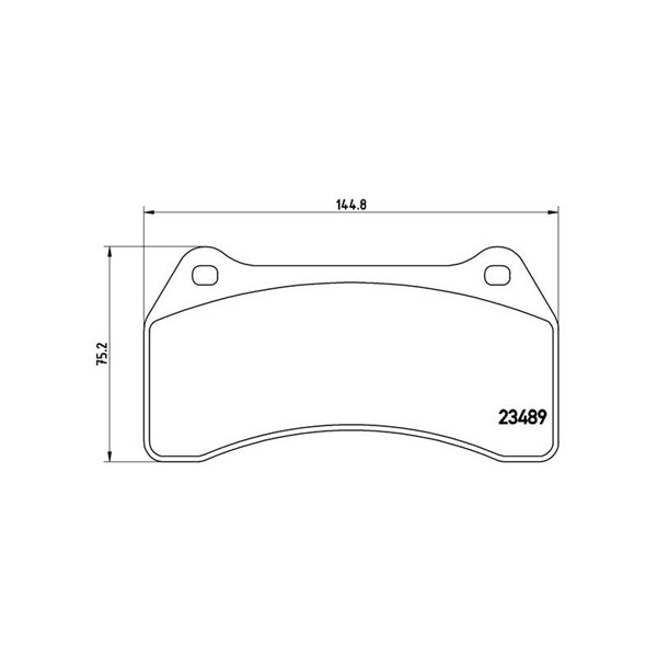 Bromsbeläggsats, Framaxel Brembo P 36 014 BREMBO