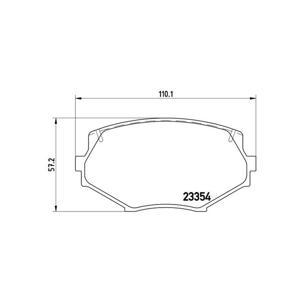 Bromsbeläggsats, Framaxel Brembo P 49 020 BREMBO