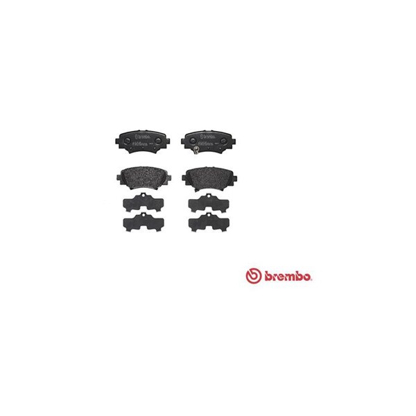 Bromsbeläggsats, Bakaxel BREMBO