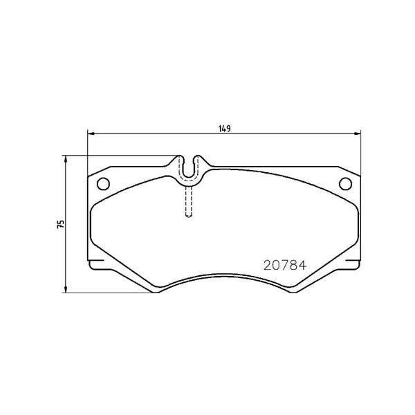 Bromsbeläggsats, Framaxel Brembo P 50 003 BREMBO