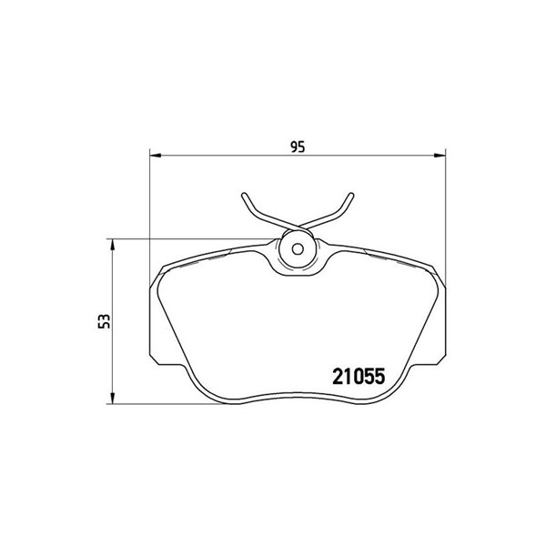 Bromsbeläggsats BREMBO Bromsbeläggsats BREMBO
