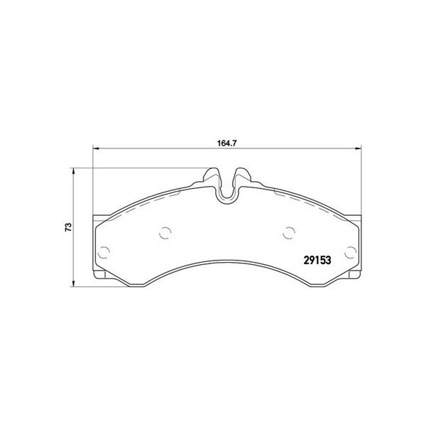 Bromsbeläggsats, Framaxel, Bakaxel Brembo P 50 028 BREMBO