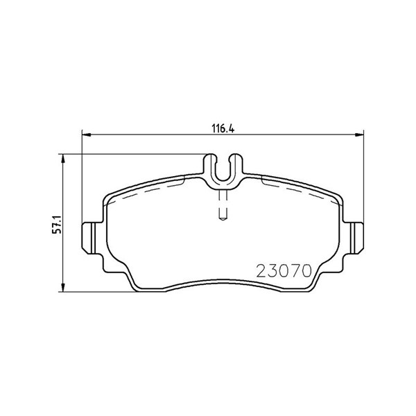 Bromsbeläggsats, Framaxel Brembo P 50 047 BREMBO