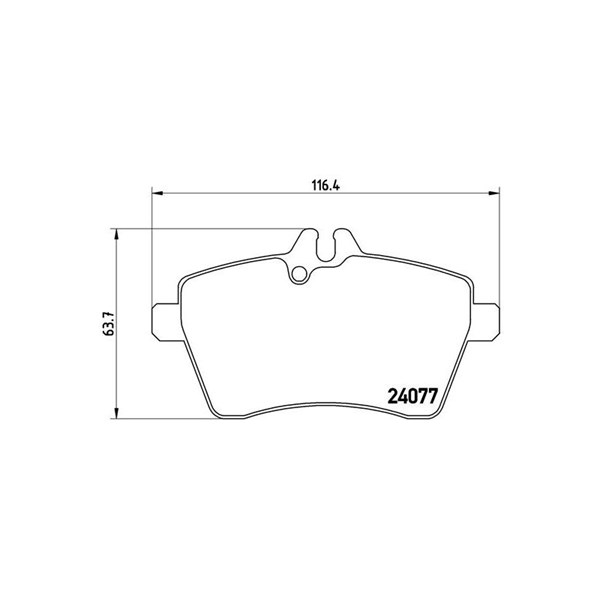 Bromsbeläggsats Brembo P 50 056 BREMBO
