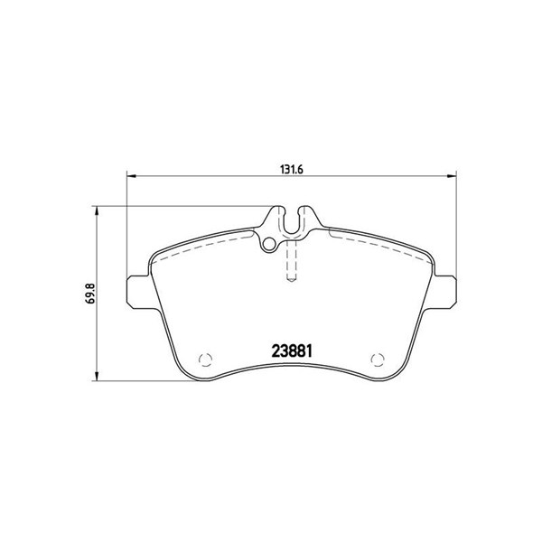 Bromsbeläggsats Brembo P 50 057 BREMBO Bromsbeläggsats Brembo P 50 057 BREMBO
