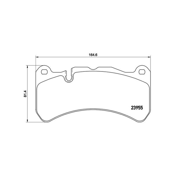Bromsbeläggsats, Framaxel, Bakaxel Brembo P 50 092 BREMBO