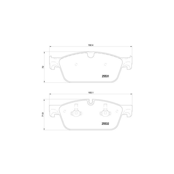 Bromsbeläggsats, Framaxel Brembo P 50 112 BREMBO Bromsbeläggsats, Framaxel Brembo P 50 112 BREMBO