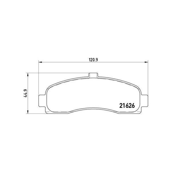 Bromsbeläggsats Brembo P 56 031 BREMBO
