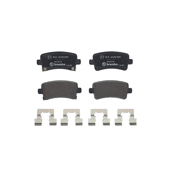 Bromsbeläggsats Solid, Bakaxel Brembo P 59 059 BREMBO