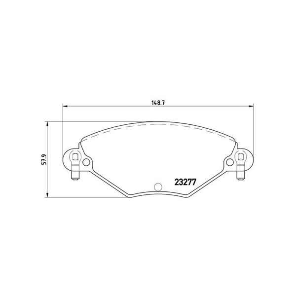 Bromsbeläggsats Brembo P 61 071 BREMBO