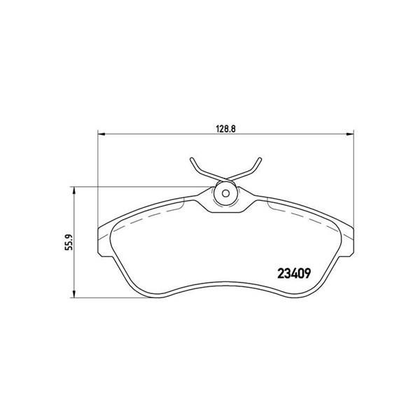 Bromsbeläggsats Brembo P 61 075 BREMBO Bromsbeläggsats Brembo P 61 075 BREMBO
