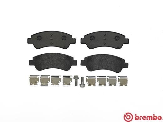 Bromsbeläggsats Ventilerad, Framaxel Brembo P 61 082 BREMBO