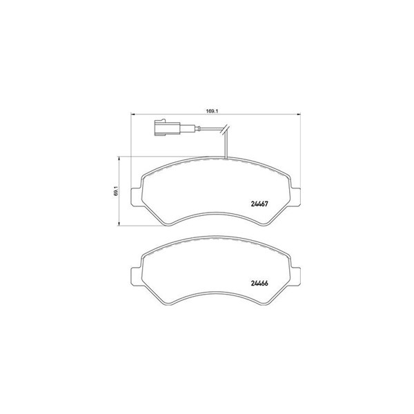 Bromsbeläggsats, Framaxel Brembo P 61 118 BREMBO Bromsbeläggsats, Framaxel Brembo P 61 118 BREMBO