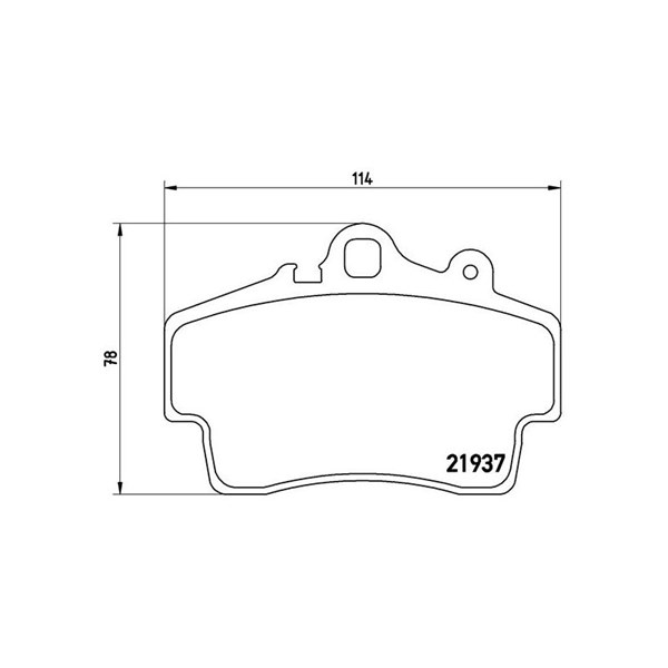 Bromsbeläggsats, Framaxel Brembo P 65 007 BREMBO