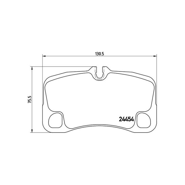Bromsbeläggsats, Bakaxel Brembo P 65 013 BREMBO