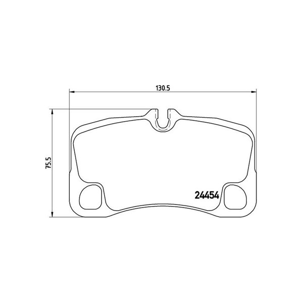 Bromsbeläggsats Brembo P 65 022 BREMBO