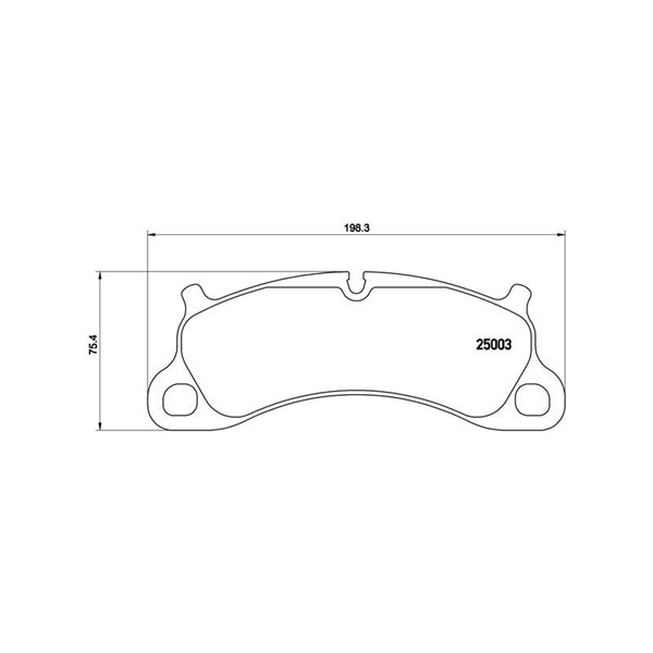 Bromsbeläggsats, Framaxel Brembo P 65 025 BREMBO