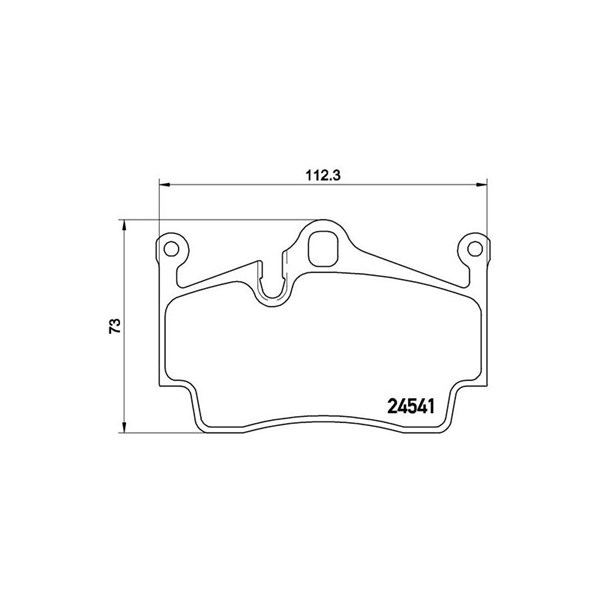 Bromsbeläggsats, Bakaxel Brembo P 65 028 BREMBO